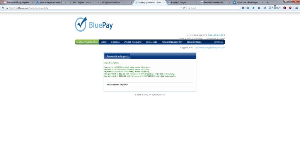 Note: you must contact BluePay support to get your gateway account enabled for the transaction notification API.