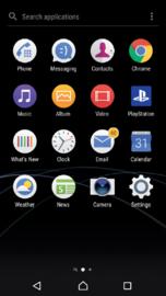 1 Touch and hold any area on your Home screen until the device vibrates. 2 Flick left or right to browse the panes. All applications that can be disabled or uninstalled are indicated by.