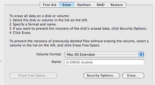 Using Your Drive with Mac OS 4.