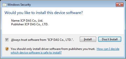Step 3: Select the folder where the drivers are to be install 1 The default path is C:\ICPDAS\VxCard_Win32_64, but if your wish to install the drivers to a different location, click the