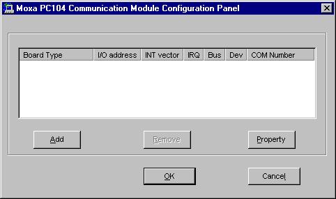 6. After the files have been installed, a configuration panel will open. Click Add to continue. 7. Under Board Type, select your CA Series model.