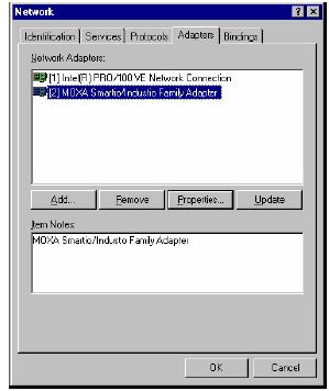 In the Administrative group, open Event Viewer and select Log and System. For each newly installed or configured Moxa UPCI board, check for a message stating that the board has been enabled (e.g., MoxaCB-114 board, with first serial port COM3, has been enabled ).
