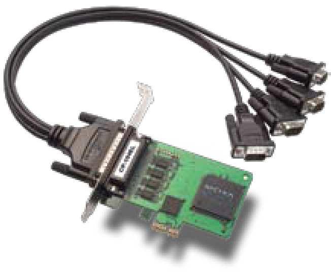 Serial Expansion and Extension Solutions CP-4EL 4-port RS-232 smart PCI Express serial board PCI Express x1 compliant 921.
