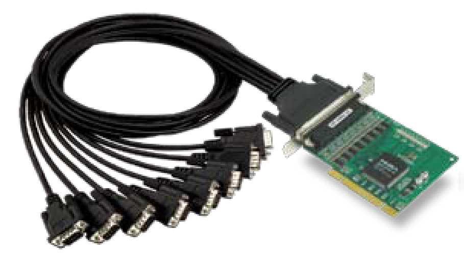 Serial Expansion and Extension Solutions CP-168U 8-port RS-232 smart Universal PCI serial board Over 700 Kbps data throughput for top performance 921.