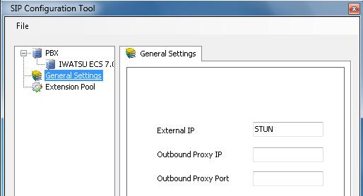 Under PBX > General Settings All fields are correctly configured at default. No changes are required.