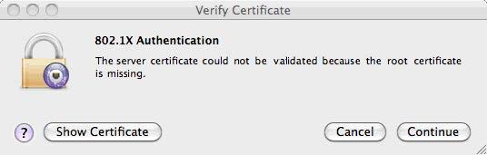 This should reveal a different dialogue box which asks you to type your password to make changes to your Certificate Trust Settings.