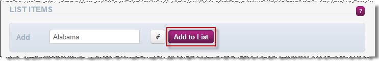 document, and click ok. 5. Click the Add to List button. 6.