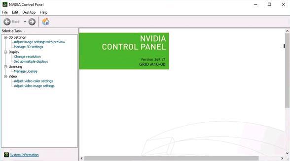 In the menu, choose NVIDIA Control Panel to open the control panel. 2.