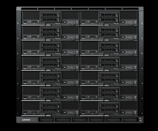 ThinkSystem Blade Portfolio Next Generation Flex SN550 2P ½ Wide Up to 7 4P or Up to 14 2P servers per chassis 80% 4 more dense than rack environments