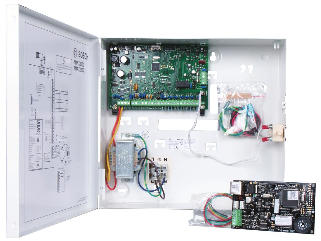 Intrsion Alarm Systems AMAX2-P1E Intrsion kit, en/pl/tr/h,ethernet AMAX2-P1E Intrsion kit, en/pl/tr/ h,ethernet www.boschsecrity.