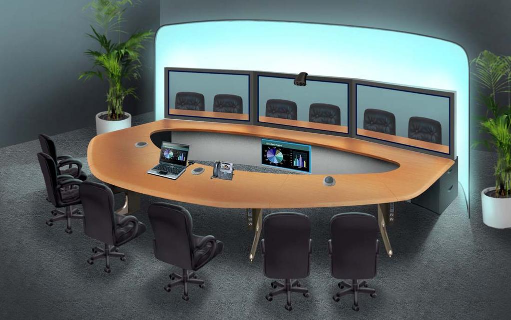 BT Unified Communications Video: Cisco options isco TelePresence System 3000 3 x High Definition IP-based codecs working in a Master-slaves model 3 x High Definition IP-based cameras clustered