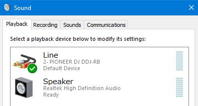 Issues not applicable to the above Go to Case 3: Audio is not output from your computer 1. Check the default device selected in the [Sound] panel.