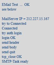 The settings will be stored by pressing «Submit» from: mail username to rcp 1: mail Address recipient 1 to rcp 2: mail Address recipient 2 Mail-Account Servername: Name of SMTP Mail output server of
