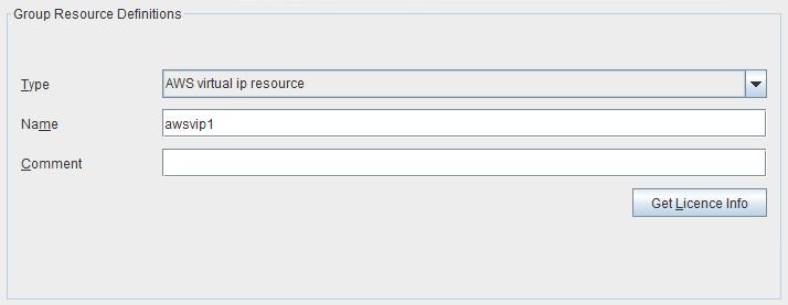 Constructing an HA cluster based on VIP control 2. The Resource Definition of Group(failover1) window is displayed.