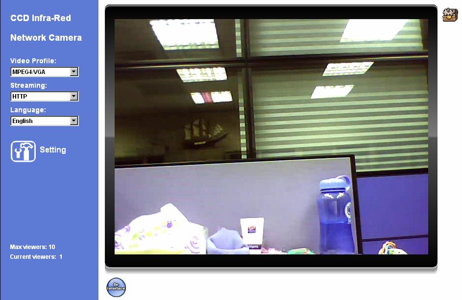 Operating the IR Network Camera Start-up screen will be as follow no matter an ordinary users or an administrator.