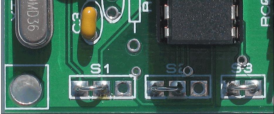 o See Picture below Strap S1 Pin 2 to Pin 3 to enable Port A Bit 7 on J1 Pin 8. Strap S2 Pin 2 to Pin 3 to enable Port A Bit 6 on J1 Pin 7.