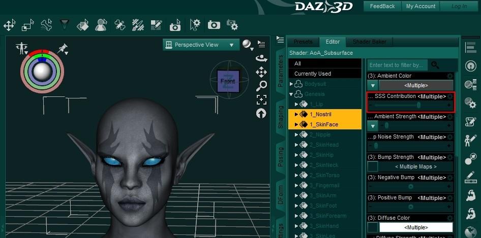 :: elven eyebrows :: this set also includes an eyebrows designed for a typical dark elf type character.
