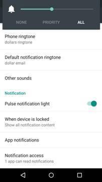 NOTIFICATION SETTINGS - ANDROID 5.0 ONWARDS It is possible to choose whether you see notifications or not.