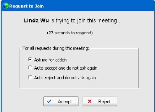 INVITING ATTENDEES TO A MEETING IN PROGRESS After you start a One-Click Meeting, you can invite attendees using the One-Click panel.