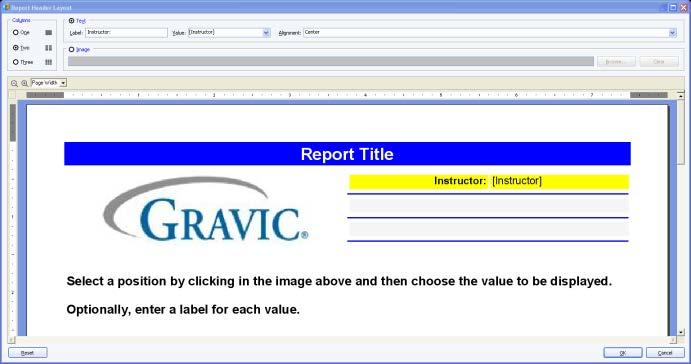 Tabulating Surveys 4 Click the Edit button to create a new report header or the Load button to open a previously saved report header.