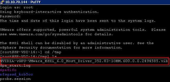 Install the latest driver: esxcli software vib install v /tmp/{latest