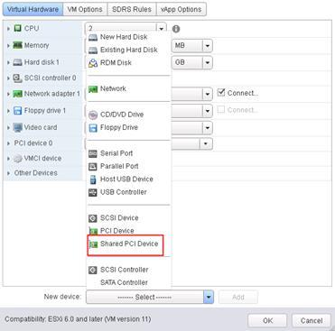 Configure a VM with a vgpu To configure a vgpu for a VM, complete the following steps: 1. Select Edit Settings in the VSphere web client for the VM you want to add to the vgpu. 2.