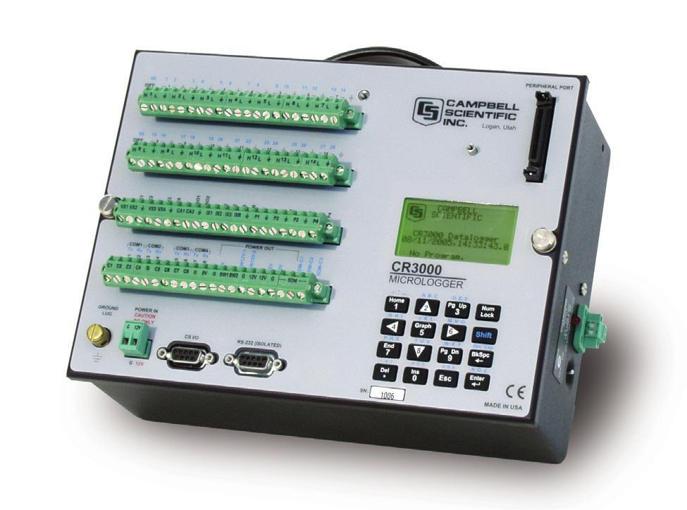 CR6-Series Measurement and Control Datalogger Innovative U terminals featuring high accuracy analog measurements with unsurpassed sensor interface flexibility define the CR6.