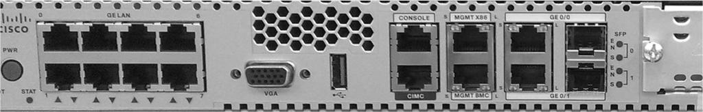 ENCS 5400 CIMC Access Modes Option 1 Dedicated GE MGMT Port Requires a dedicated physical connection to an external LAN switch.