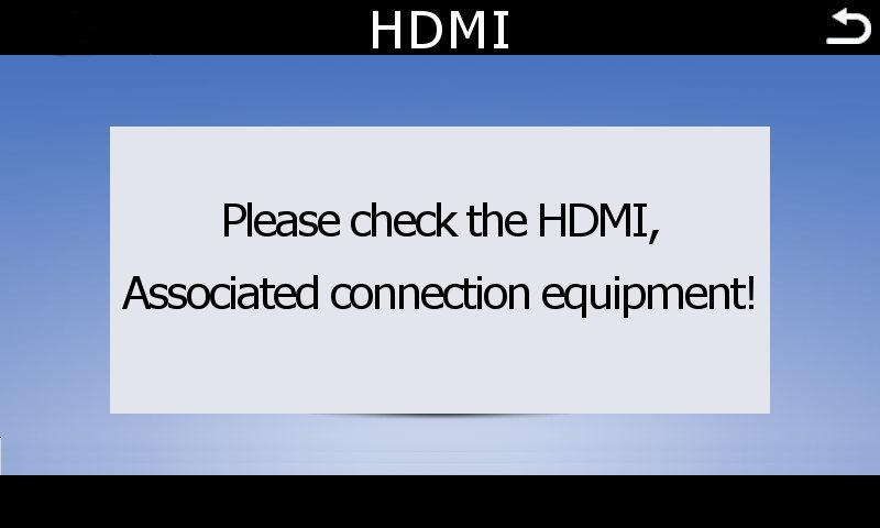 HDMI Input Your interface now offers you an HDMI input that you can use to view your compatible smart phone s screen on the factory display.
