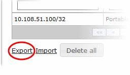 Export the blocked network or IP address details Import lists of network or IP addresses from files to be blocked Delete an automatically blocked network or IP address by SMTP IPS sensor from the