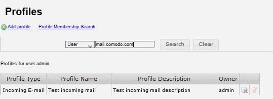 Select 'Domain' or 'User' from the drop-down for which you want to