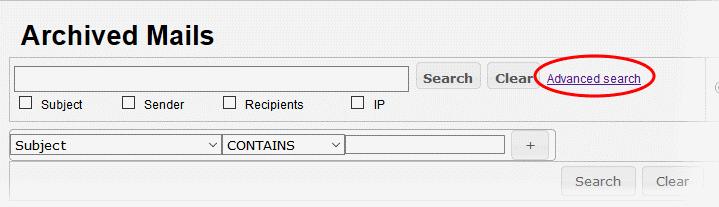 Search Options You can search for a particular record or records in the quarantine log by using simple or advanced search feature.