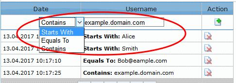To Add a Blocked User Type the username (or part of the username) of the user you wish to block in the 'Username' field.