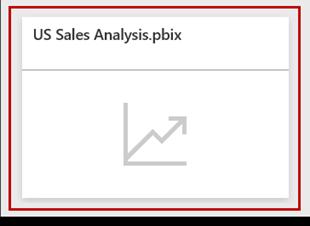 The report consists of a single page, and was created in Power BI Desktop. 2. Hover the cursor over the Tailspin Toys logo, and then click the Pin Visual icon. 3.