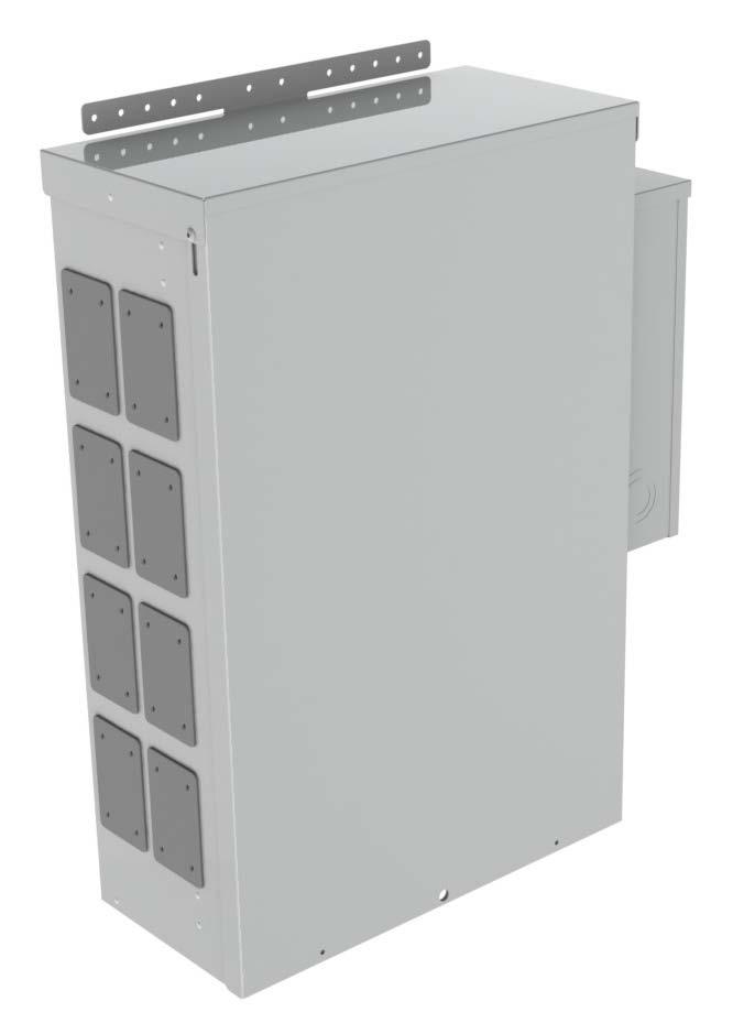 TEMPORARY POWER PANEL - METERED PWC-07-M This metered wall, pole or plywood mounted power panel is the solution for temporary power requirements.