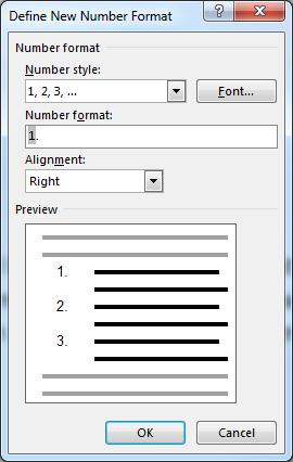 o Creating a Numbered List Click at the beginning of the text to be numbered. In the Paragraph group, click on Numbering. Turning Off Numbering Click in the line of text that is numbered.