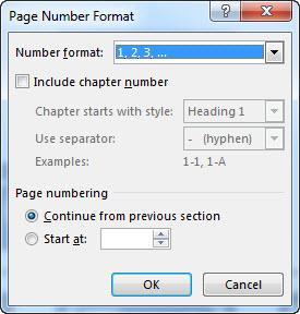 Word 2013: Beyond the Basics 39 Task 7.3 Formatting page numbers You can use section breaks to change the formatting of page numbers in different parts of your document.