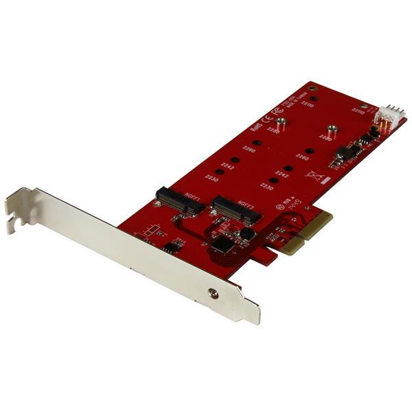 2x M.2 SATA SSD Controller Card - PCIe Product ID: PEX2M2 This M.2 SSD controller card lets you install two M.2 SATA solid-state drives (SSD) into your PC through PCI Express.