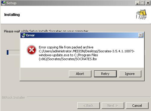 ERROR MESSAGES/TROUBLESHOOTING If you see this message while trying to run the.
