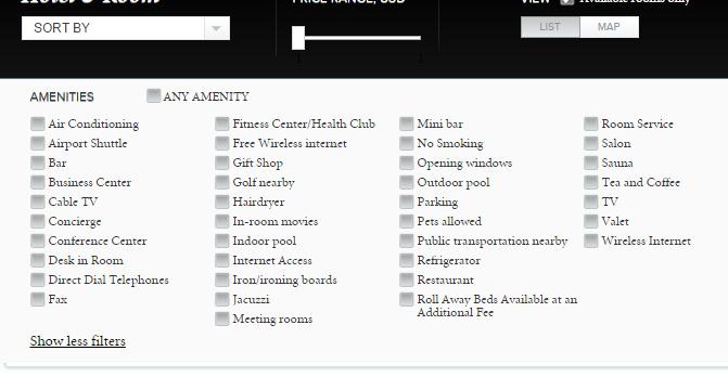 Convention Center. Open the SORT BY drop down menu and select your sorting criteria. See Picture 1.