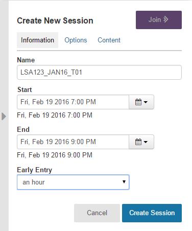 Click on Create Session. 4 5 6 Key in the title of the session.
