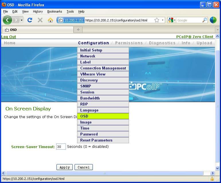 11.4.4 OSD Web Page