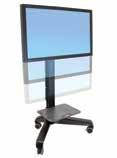 brackets 97-820 SV Telepresence Kit, Dual Monitor, Powered Cart Includes large drawer with divider and keys, mounting hardware, travel stop, camera shelf, codec/cpu holder with