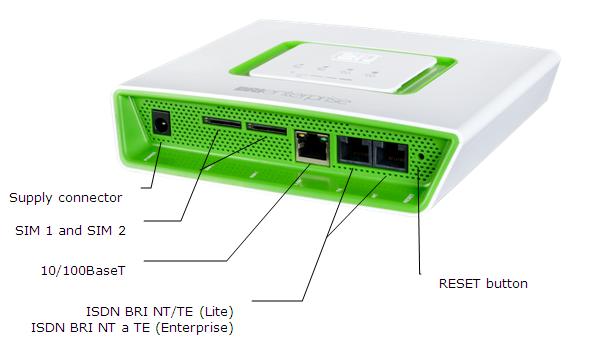Caution 2N BRI Lite has two RJ-45 connectors, which, however, are cross-connected into one ISDN BRI. Be sure to connect just one ISDN BRI line to make the system work properly.