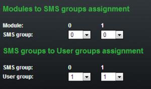 Caution The count of user accounts is file-licensed. Refer to Management / Licence key for the current GSM gateway licence details. Users This section helps you manage the SMS users.