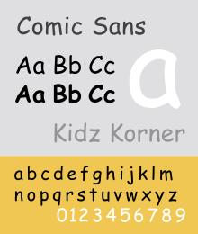 History of Comic Sans! Comic Sans was designed because when I was working at Microsoft I received a beta version of Microsoft Bob.