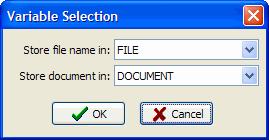 Once all files have been selected, click on the Append button.