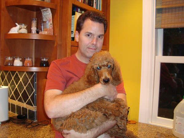 Dear Wealth Seeker, Hello and welcome to 3-Hour Profit Plan. That's me with my buddy Otis at home in my kitchen last August.