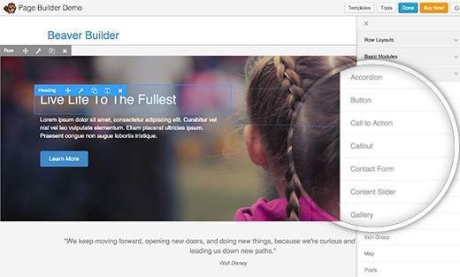 Beaver Builder Beaver Builder is a Wordpress plugin that can help you increase conversion rates on your website by creating your own page layouts for landing pages