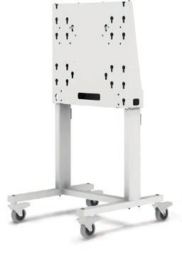 7 Mobile Stand with Electric Lift for IFPs The TRIUMPH BOARD Mobile Stand for TRIUMPH BOARD Interactive Flat Panel has an Electric Lift to change the height over a range of 67